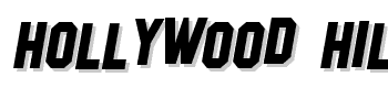 Hollywood-Hills-Italic font